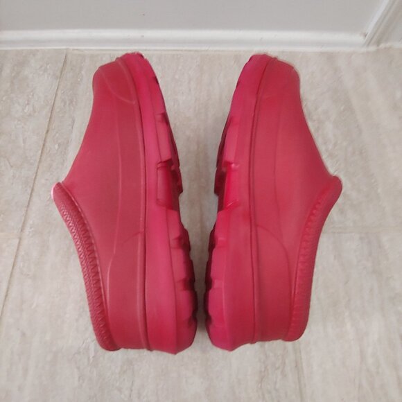 UGG Women's Tasman Red Clogs Slippers Size 12 - Picture 6 of 8